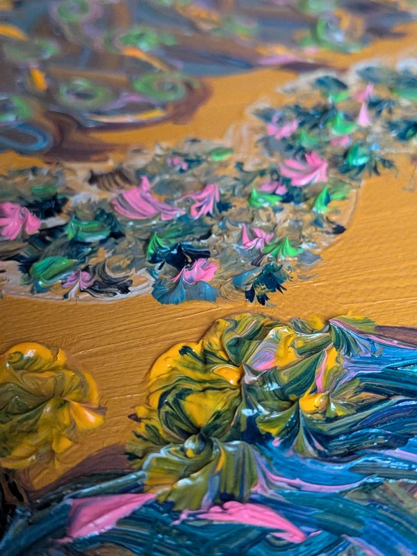 Oil painting - The game