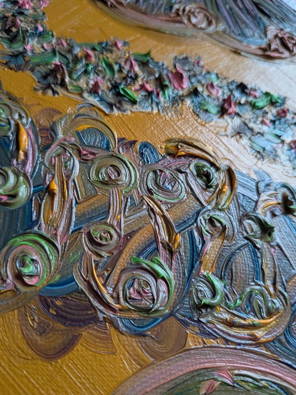 Oil painting - The game