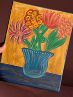 Acrylic painting - Flowers in a vase