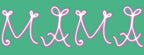 Mama Neon Typography Clipart Without Background
