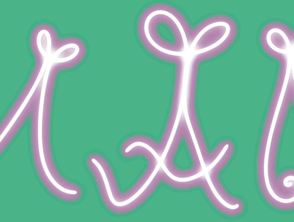 Mama Neon Typography Clipart Without Background