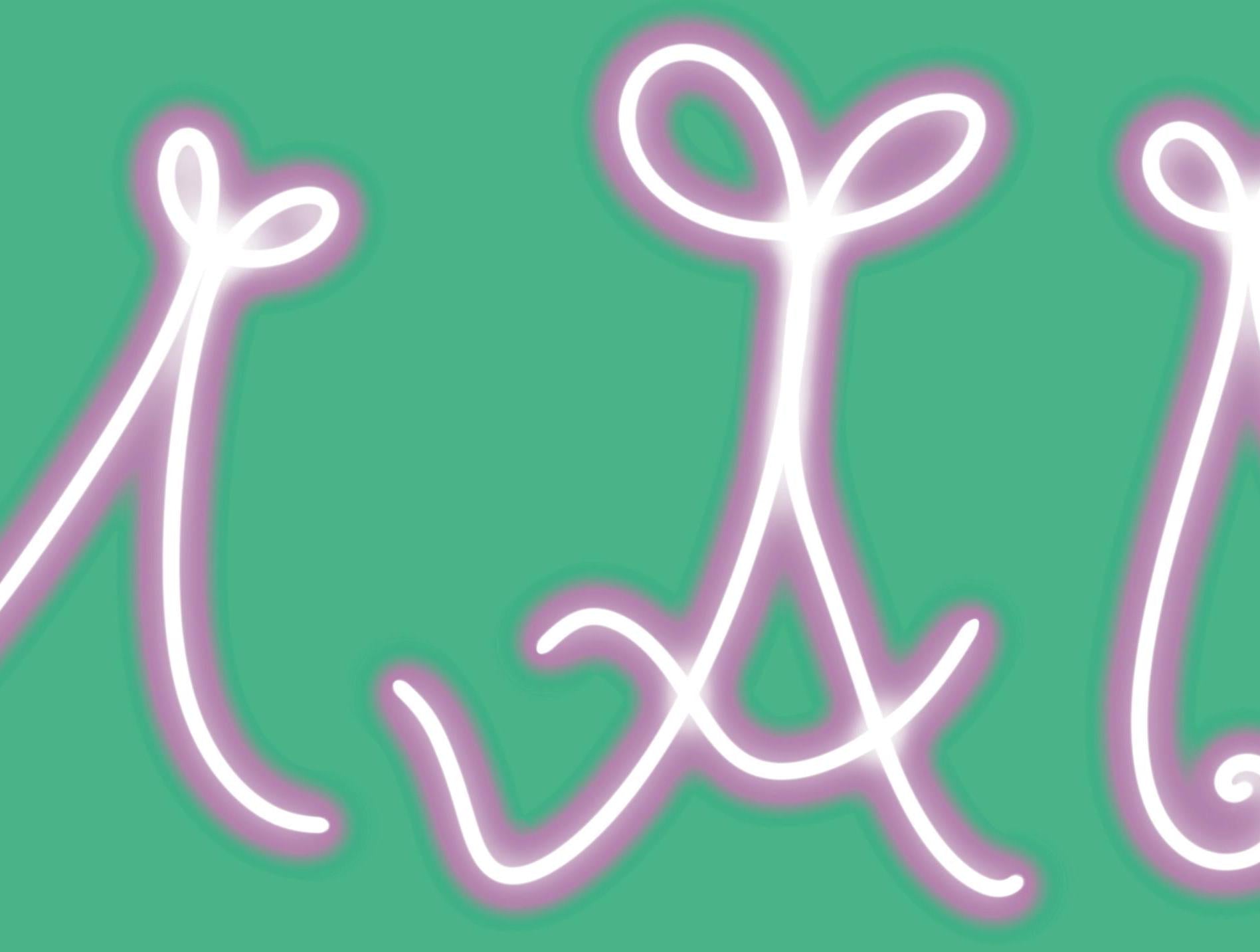 Mama Neon Typography Clipart Without Background
