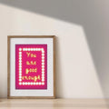Inspirational Self Care Quote Print – You Are Good Enough (Digital Download)
