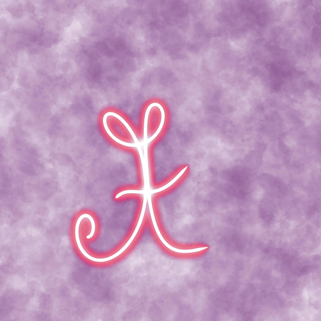 Letter A Clipart: Pink Neon Typography (PNG Digital Download)
