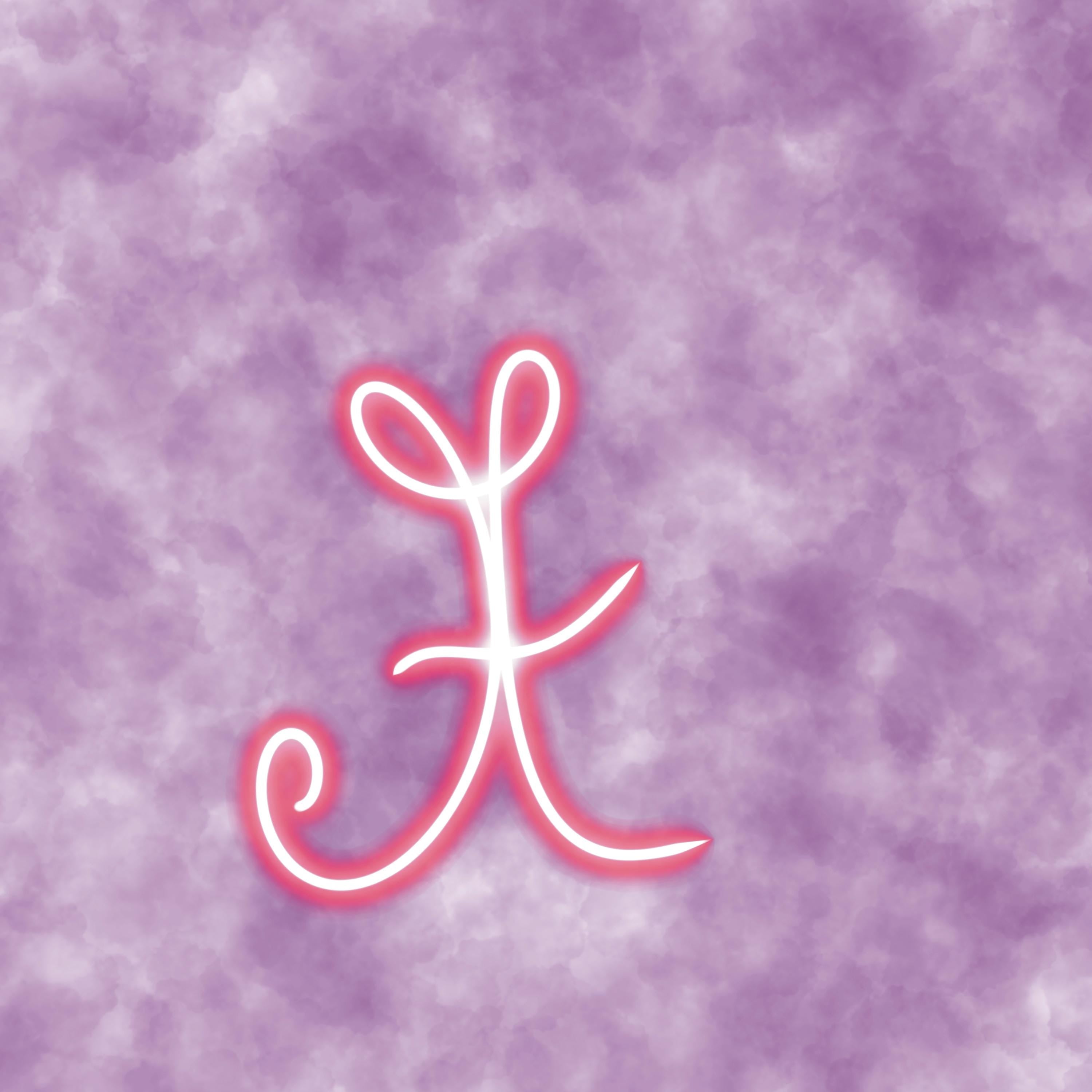 Letter A Clipart: Pink Neon Typography (PNG Digital Download)