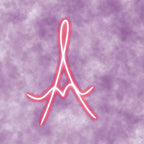 Letter A Clipart: Pink Neon Typography (PNG Digital Download)