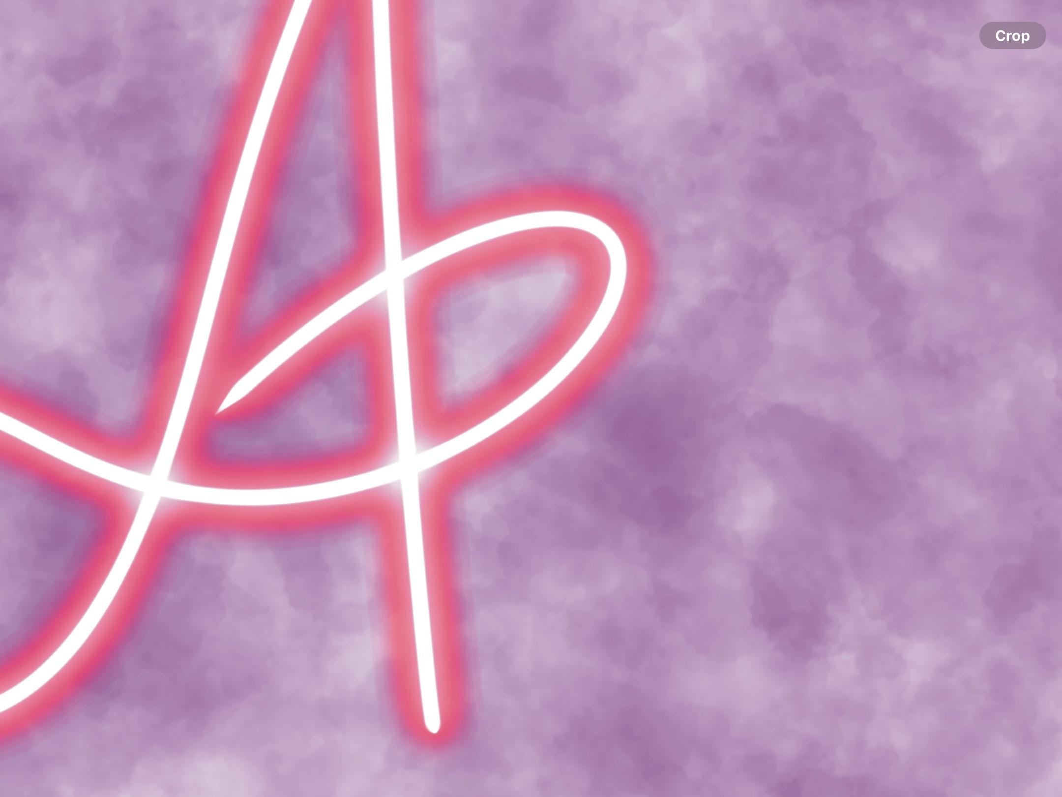 Letter A Clipart: Pink Neon Typography (PNG Digital Download)