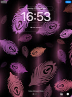 Ipad Wallpaper Peacock Feathers Background Digital Download