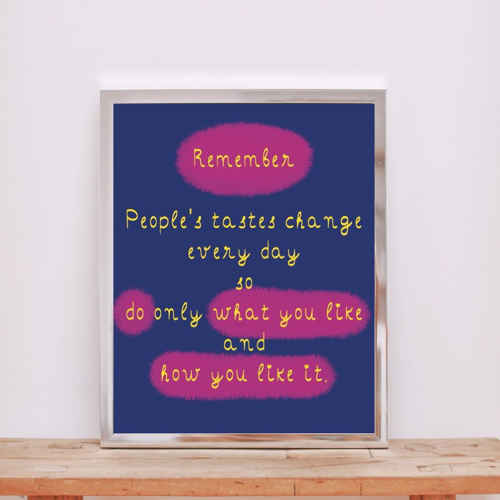 Inspirational Quote Art Print: Self Care Wall Decor (Digital Download)