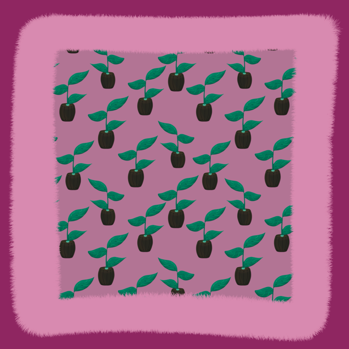 Non Exclusive Pattern Designs Unlimited Commercial Use - plant pot pattern design